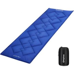 imageKingCamp Camping Sleeping Pad Comfortable Lightweight Cot Mat Thicker Soft Warm NonSlip Cot Mattress Topper for Camping Hiking 75quotx25quot Navy