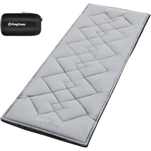 imageKingCamp Cot Mattress Portable Lightweight Camping Sleeping Mat Soft Comfortable NonSlip Cot Pad for Camp Cot RV Bunk ampamp Twin BedsDiamond Grey L 20 lb