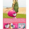 imageKingCamp 45 F Kids Sleeping Bag Lightweight Waterproof ampamp Compact Flannel Sleeping Bags Cold Weather ampamp Warm Youth Essentials Gear Accessories for Camping Fits 1012 Children up to 55quot Tall86F 446F RoseRed Left 4in1