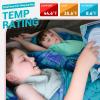 imageKingCamp 45 F Kids Sleeping Bag Lightweight Waterproof ampamp Compact Flannel Sleeping Bags Cold Weather ampamp Warm Youth Essentials Gear Accessories for Camping Fits 1012 Children up to 55quot Tall86F 446F Cyan Left Gift Set