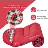 imageKingCamp 45 F Kids Sleeping Bag Lightweight Waterproof ampamp Compact Flannel Sleeping Bags Cold Weather ampamp Warm Youth Essentials Gear Accessories for Camping Fits 1012 Children up to 55quot Tall86F 446F Red Right