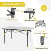 imageKingCamp Aluminum Folding Camp Table  Lightweight Portable Roll Up for Outdoor Camping Picnic BarbecueSilver535275