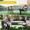 imageKingCamp Aluminum Folding Camp Table  Lightweight Portable Roll Up for Outdoor Camping Picnic BarbecueSilver535275