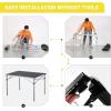 imageKingCamp Aluminum Folding Camp Table  Lightweight Portable Roll Up for Outdoor Camping Picnic BarbecueSilverBlack421x276 46 Persom
