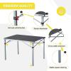 imageKingCamp Aluminum Folding Camp Table  Lightweight Portable Roll Up for Outdoor Camping Picnic BarbecueSilverBlack421x276