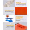 imageKingCamp Camping Cot Folding Portable Heavy Duty Ultralight Cots for Adults Camping Tent Hiking Backpacking Mountaineering Travel Indoor Outdoor Indoor Base Camp with Pillow Support 265 LbsOrange
