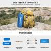 imageKingCamp Camping Cot Folding Portable Heavy Duty Ultralight Cots for Adults Camping Tent Hiking Backpacking Mountaineering Travel Indoor Outdoor Indoor Base Camp with Pillow Support 265 LbsBlue