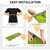 imageKingCamp Camping Cot Folding Portable Heavy Duty Ultralight Cots for Adults Camping Tent Hiking Backpacking Mountaineering Travel Indoor Outdoor Indoor Base Camp with Pillow Support 265 LbsGreen