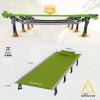 imageKingCamp Camping Cot Folding Portable Heavy Duty Ultralight Cots for Adults Camping Tent Hiking Backpacking Mountaineering Travel Indoor Outdoor Indoor Base Camp with Pillow Support 265 LbsGreen