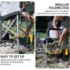 imageKingCamp Camping Director Chair for Adults Heavy Duty Folding Lawn Chair for Outside with Side Table Mesh Back Padded Armrest Support 300 lbs for Outdoor Beach Backyard