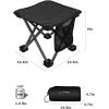 imageKingCamp Camping Stool Small Protable Folding Stool Mini Lightweight Backpacking Slacker Chair for Outdoor Camping Hiking Fishing Traveling PicnicBlack