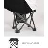 imageKingCamp Camping Stool Small Protable Folding Stool Mini Lightweight Backpacking Slacker Chair for Outdoor Camping Hiking Fishing Traveling PicnicBlack