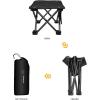 imageKingCamp Camping Stool Small Protable Folding Stool Mini Lightweight Backpacking Slacker Chair for Outdoor Camping Hiking Fishing Traveling PicnicBlack