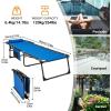 imageKingCamp Chaise Lounge Chairs Outdoor Foldable Patio Sun Chair for Outside Camping Sunbathing Beach Lawn Pool Garden Yard Folding Lightweight Heavy Duty Portable Adjustable Lounge with Pillow2 Packblue