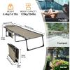 imageKingCamp Chaise Lounge Chairs Outdoor Foldable Patio Sun Chair for Outside Camping Sunbathing Beach Lawn Pool Garden Yard Folding Lightweight Heavy Duty Portable Adjustable Lounge with PillowBeige