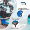 imageKingCamp Chaise Lounge Chairs Outdoor Foldable Patio Sun Chair for Outside Camping Sunbathing Beach Lawn Pool Garden Yard Folding Lightweight Heavy Duty Portable Adjustable Lounge with PillowBlue