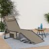 imageKingCamp Chaise Lounge Chairs Outdoor Foldable Patio Sun Chair for Outside Camping Sunbathing Beach Lawn Pool Garden Yard Folding Lightweight Heavy Duty Portable Adjustable Lounge with PillowBeige