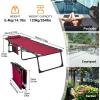 imageKingCamp Chaise Lounge Chairs Outdoor Foldable Patio Sun Chair for Outside Camping Sunbathing Beach Lawn Pool Garden Yard Folding Lightweight Heavy Duty Portable Adjustable Lounge with Pillow2 Packwine