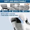 imageKingCamp Chaise Lounge Chairs Outdoor Foldable Patio Sun Chair for Outside Camping Sunbathing Beach Lawn Pool Garden Yard Folding Lightweight Heavy Duty Portable Adjustable Lounge with PillowBlackGrey