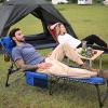 imageKingCamp Chaise Lounge Chairs Outdoor Foldable Patio Sun Chair for Outside Camping Sunbathing Beach Lawn Pool Garden Yard Folding Lightweight Heavy Duty Portable Adjustable Lounge with Pillow2 Packblue