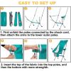 imageKingCamp Compact Camping Chairs for Adults Ultralight High Back Folding Portable Lawn Light Weight Outdoor with Armrest Side Pocket Headrast Carry Bag Support 265 Lbs 1 Pack Cyan
