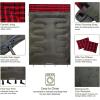 imageKingCamp Double Sleeping Bag for Adults Queen Size 2 Person XXL Flannel Sleeping Bag Waterproof Lightweight Flannel Quilt with 2 Pillows Perfect for Couples Family Camping HikingEnvelopeGreen