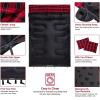 imageKingCamp Double Sleeping Bag for Adults Queen Size 2 Person XXL Flannel Sleeping Bag Waterproof Lightweight Flannel Quilt with 2 Pillows Perfect for Couples Family Camping HikingEnvelopeBlack