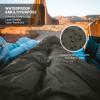 imageKingCamp Double Sleeping Bag for Adults Queen Size 2 Person XXL Flannel Sleeping Bag Waterproof Lightweight Flannel Quilt with 2 Pillows Perfect for Couples Family Camping HikingEnvelopeGreen