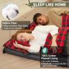 imageKingCamp Double Sleeping Bag for Adults Queen Size 2 Person XXL Flannel Sleeping Bag Waterproof Lightweight Flannel Quilt with 2 Pillows Perfect for Couples Family Camping HikingEnvelopeGreen