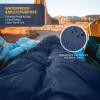 imageKingCamp Double Sleeping Bag for Adults Queen Size 2 Person XXL Flannel Sleeping Bag Waterproof Lightweight Flannel Quilt with 2 Pillows Perfect for Couples Family Camping HikingEnvelopeNavy