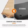 imageKingCamp Double Sleeping Pad Inflatable Camping Mattress 2 Person with Removable Foam Cover ampamp Pump Sack Queen Sleeping Mat Camping Essentials for Outdoor Tent Car GreenKhaki