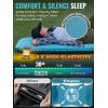 imageKingCamp Double Sleeping Pad Inflatable Camping Mattress 2 Person with Removable Foam Cover ampamp Pump Sack Queen Sleeping Mat Camping Essentials for Outdoor Tent Car GreenAir  Foam 4 BlueBlack