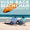 imageKingCamp Folding Beach Chair High Back Lightweight Portable Backpack Chair with Headrest Cup Holder for Camping Outdoor Sand Concert Lawn Festival Sports CyanCyanhigh Back2 Pack