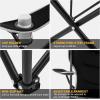 imageKingCamp Folding Camping Oversized Portable Padded Quad Chairs with Cup Holder and Carry Bag Heavy Duty Supports 300lbs for Outdoor Fishing Picnic Sports 374quot x 228quot x 389quot Black1