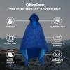 imageKingCamp Hooded Stadium Blanket Waterproof Camping Blanket Windproof Fleece Blanket Portable Outdoor Blanket Waterproof Picnic Blanket Wearable Hooded Blanket for Sports Concerts Park Travel Hiking Blue 78quot X 57quot