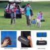 imageKingCamp Hooded Stadium Blanket Waterproof Camping Blanket Windproof Fleece Blanket Portable Outdoor Blanket Waterproof Picnic Blanket Wearable Hooded Blanket for Sports Concerts Park Travel Hiking Blue 78quot X 57quot