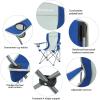 imageKingCamp Lightweight Camping Chair Folding Chairs for Outside Bag Chairs for Adults Outdoor Portable Quad Chair for Sports Hiking Fishing Picnic with Cup HolderBlueGrey