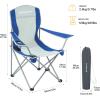 imageKingCamp Lightweight Camping Chair Folding Chairs for Outside Bag Chairs for Adults Outdoor Portable Quad Chair for Sports Hiking Fishing Picnic with Cup HolderBlueGrey