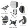 imageKingCamp Lightweight Camping Chair Folding Chairs for Outside Bag Chairs for Adults Outdoor Portable Quad Chair for Sports Hiking Fishing Picnic with Cup HolderBlackGrey