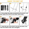 imageKingCamp Lightweight Padded Highback Folding Lounge Chair with Cupholder Side Storage Pocket and Carry Bag for Indoor or Outdoors BlackGrey