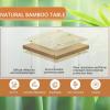 imageKingCamp Lightweight Stable Bamboo Folding Camping Table Bamboo Outdoor Folding Tables Adjustable Height Portable PicnicYellowxl