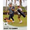 imageKingCamp Oversized Camping Folding Chair with Lumbar Support Heavy Duty Ergonomic Padded Arm Chair with Cooler Bag Cup Holder Portable for OutdoorGreenGrey2 Pack