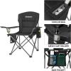 imageKingCamp Oversized Folding Camping Chair for Adults Portable Outdoor Lawn Heavy Duty with Cooler Cup Holder Side PocketCarry Bag 2 Pack Black