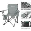 imageKingCamp Oversized Folding Camping Chair for Adults Portable Outdoor Lawn Heavy Duty with Cooler Cup Holder Side PocketCarry Bag 2 Pack Grey
