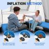 imageKingCamp Self Inflating Air Mattress R 65 Foam Sleeping Pad for Single Adult 3quot Thick Camping Mat Camping Essentials with Perforated Foam Core for Outdoor Tent Cot Car Backpacking BlueCharcoal