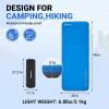 imageKingCamp Self Inflating Air Mattress R 65 Foam Sleeping Pad for Single Adult 3quot Thick Camping Mat Camping Essentials with Perforated Foam Core for Outdoor Tent Cot Car Backpacking BlueCharcoal