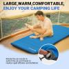 imageKingCamp Self Inflating Air Mattress R 65 Foam Sleeping Pad for Single Adult 3quot Thick Camping Mat Camping Essentials with Perforated Foam Core for Outdoor Tent Cot Car Backpacking BlueCharcoal