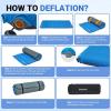 imageKingCamp Self Inflating Air Mattress R 65 Foam Sleeping Pad for Single Adult 3quot Thick Camping Mat Camping Essentials with Perforated Foam Core for Outdoor Tent Cot Car Backpacking BlueCharcoal