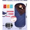 imageKingCamp Sleeping Bag for Adults Cold Weather ampamp Warm Extra Wide Big ampamp Tall XL Portable Waterproof Flannel Sleeping Bags Essentials Gear Accessories for Camping Backpacking Hiking Indoor ampamp OutdoorThermal Pod 46lbs Navy