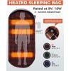 imageKingCamp Sleeping Bag for Adults Cold Weather ampamp Warm Extra Wide Big ampamp Tall XL Portable Waterproof Flannel Sleeping Bags Essentials Gear Accessories for Camping Backpacking Hiking Indoor ampamp OutdoorHeated 46lbs Darkgery